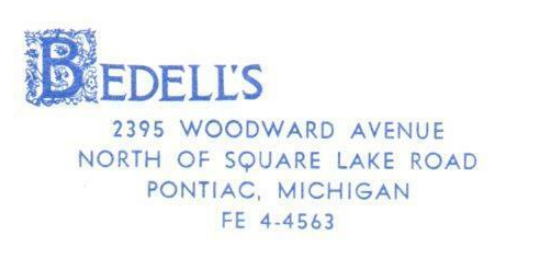 Bedells Restaurant (The Moose Preserve) - Old Postcard